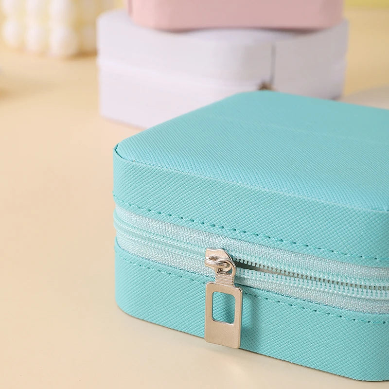 Ameria™ Travel Jewelry Case – Portable Leather Organizer