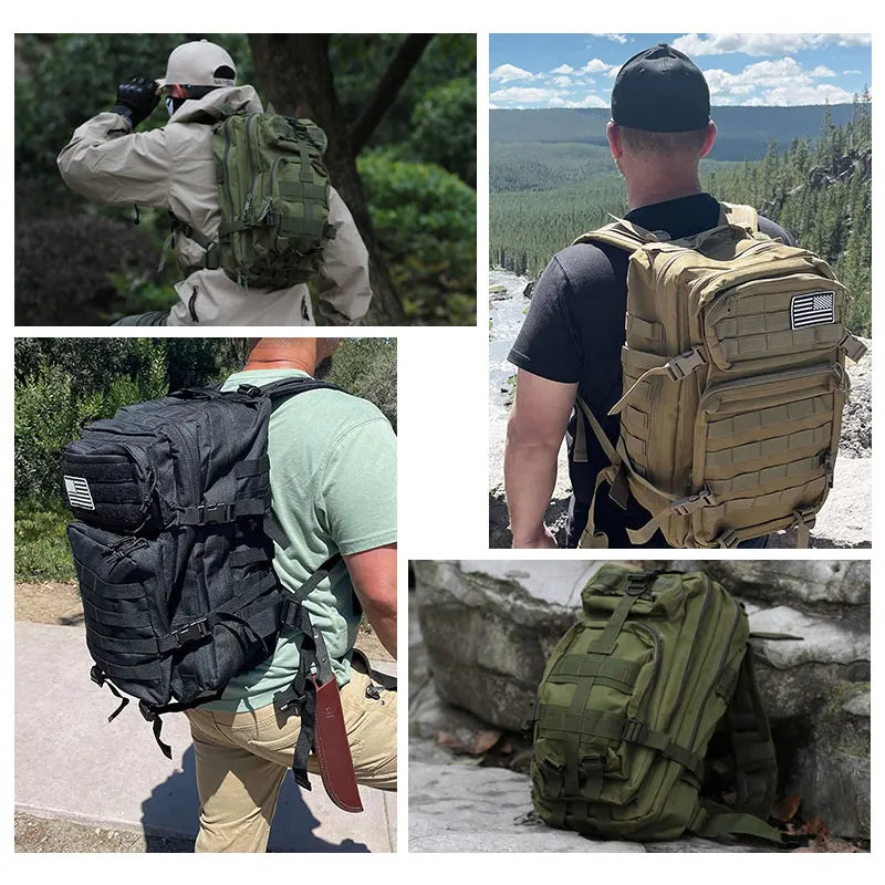 Ameria™ 50L Tactical Backpack – Waterproof Outdoor